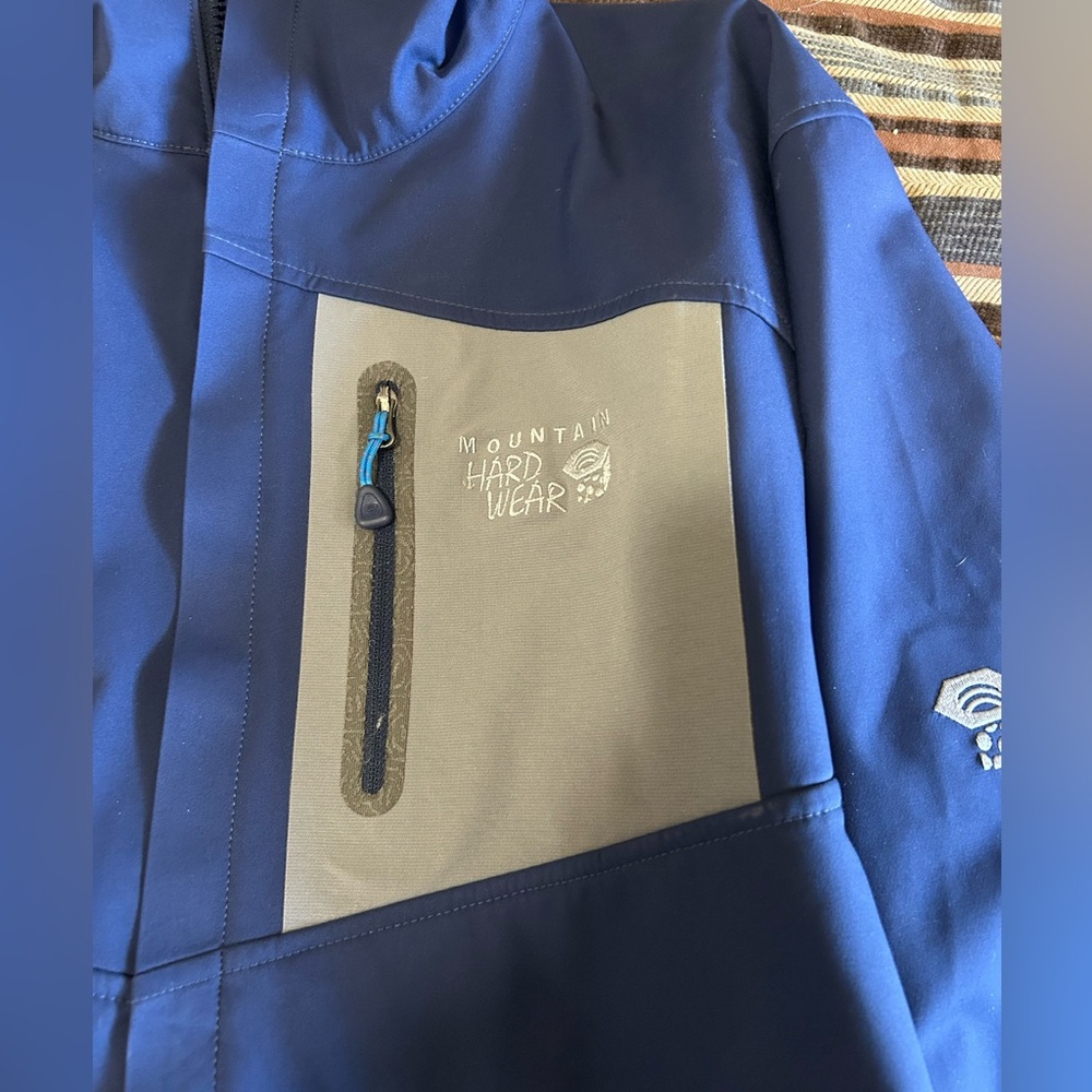 Mountain Hard Ware Blue Softshell Jacket Size Xl - image 2